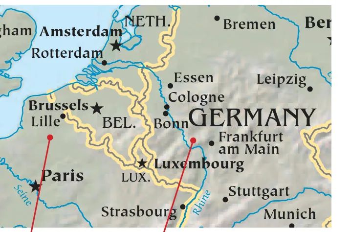Pozieres and the Rhinegau area in Germany